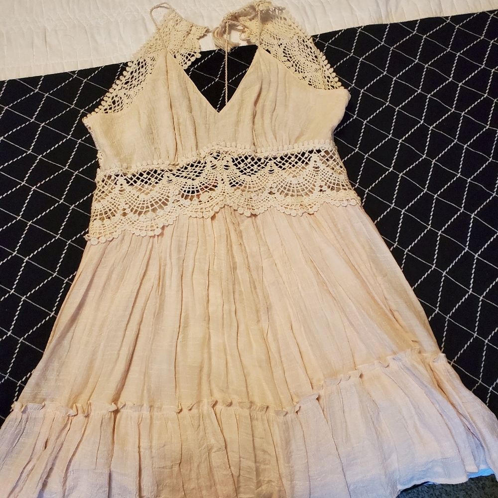 Gauzy backless dress